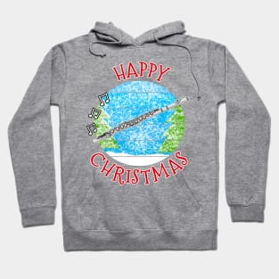 Christmas Flute Flutist Woodwind Musician Xmas 2022 Hoodie